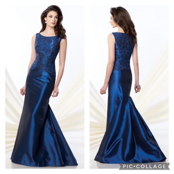 Montage by MonCheri sleeveless mermaid taffeta gown - Picture 2 of 9